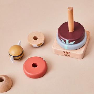 Personalised Just Bee Kids Wooden Bee Stacker Toy