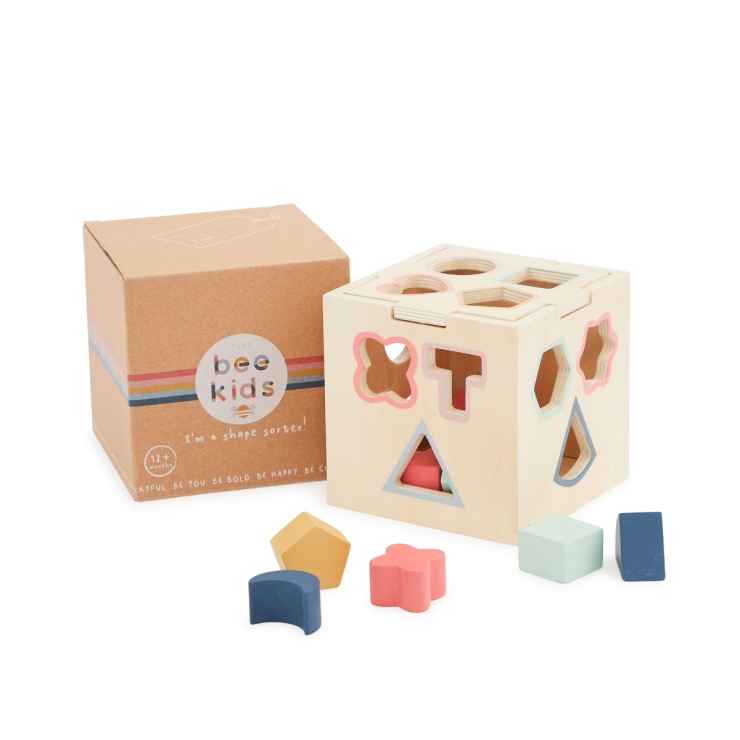 Just Bee Kids Wooden Shape Sorter Children’s Toy